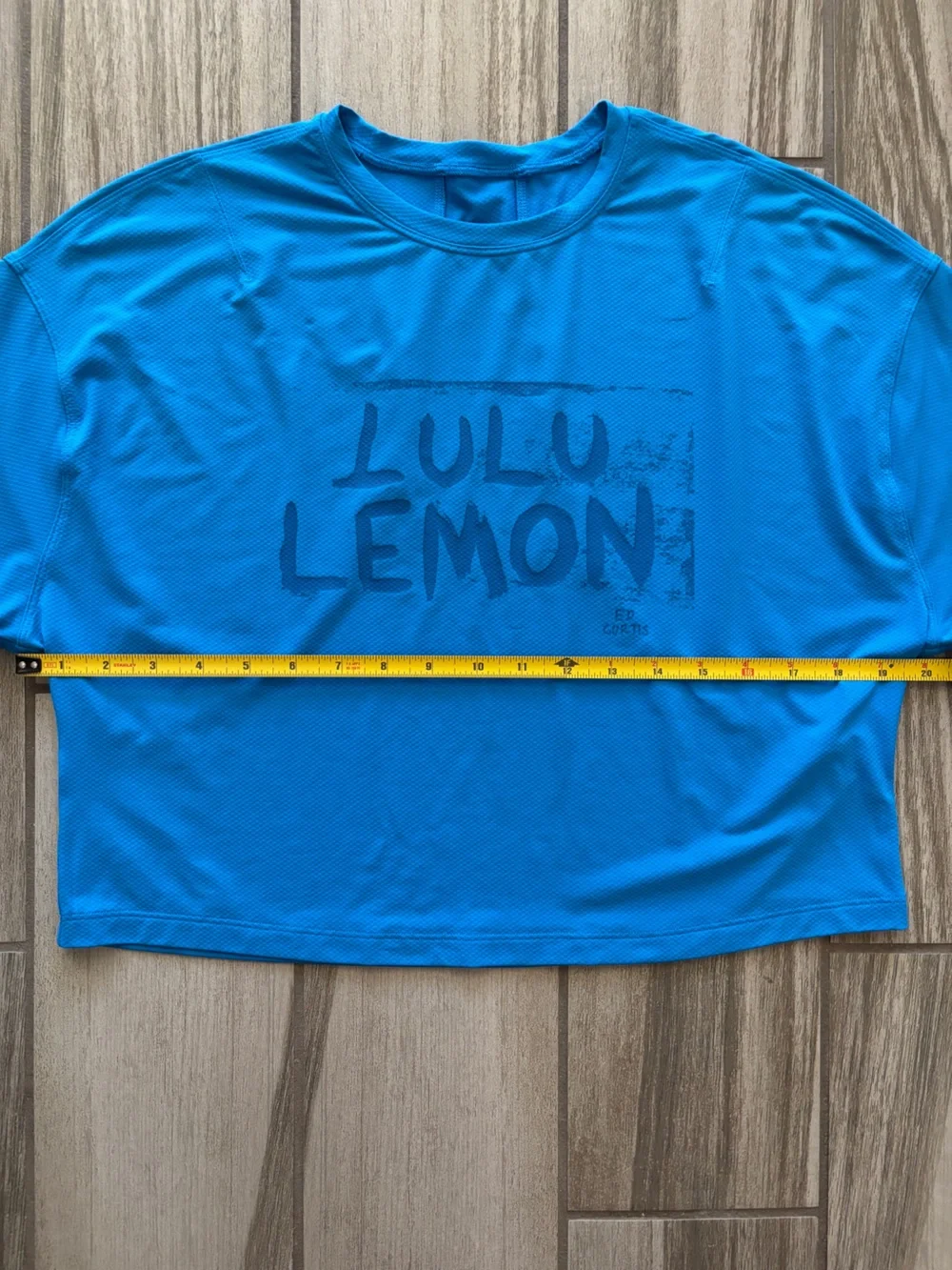 lululemon athletica Blue Ed Curtis Cropped Shirt